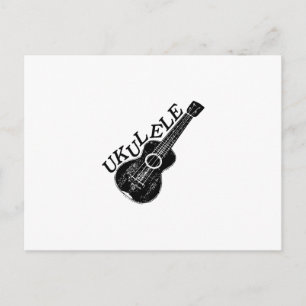 Carte Postale Texte Et Image Ukulele