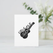 Carte Postale Texte Et Image Ukulele (Debout devant)