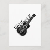 Carte Postale Texte Et Image Ukulele (Devant)