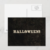 Carte Postale Texte Halloween (Devant / Derrière)