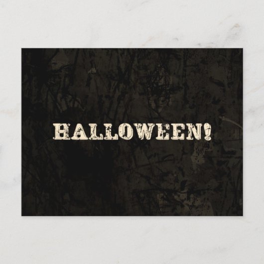 Carte Postale Texte Halloween (Devant)
