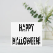 Carte Postale Texte Halloween squelette (Debout devant)
