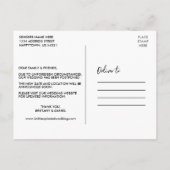 Carte Postale Texte manuscrit Brush Script Modifier La Date Phot (Dos)