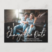 Carte Postale Texte manuscrit Brush Script Modifier La Date Phot (Devant)