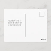 Carte Postale Texte modifiable pour les affaires, les voeux ou l (Dos)