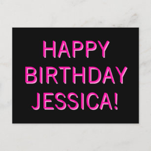 Carte Postale Texte personnalisable Joyeux anniversaire à n'impo