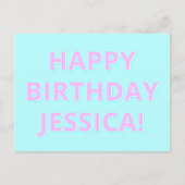 Carte Postale Texte personnalisable Joyeux Anniversaire à tout n (Devant)