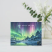 Carte Postale Texte personnalisé Aurora Borealis (Debout devant)