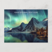 Carte Postale Texte personnalisé Aurora Borealis (Devant)
