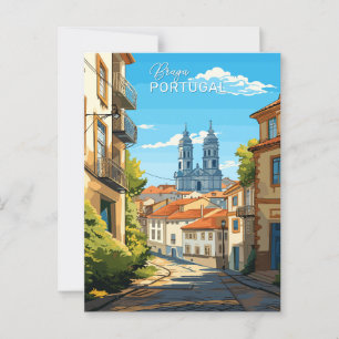 Carte Postale Texte personnalisé Braga Portugal