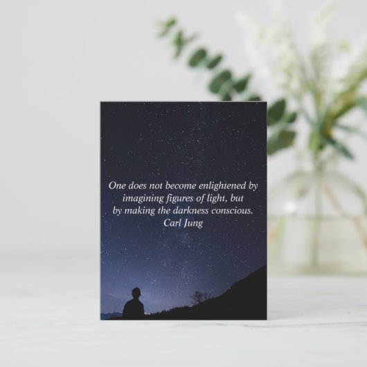 Carte Postale Texte personnalisé Carl Jung Enlighted Conscious C (Debout devant)