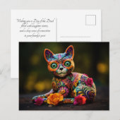 Carte Postale Texte personnalisé 💀😺 Chat des Morts (Devant / Derrière)