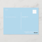 Carte Postale Texte Personnalisé Chicago Drapeau Bleu Grilles Ro (Dos)