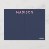 Carte Postale Texte personnalisé Costa Rica (Dos)