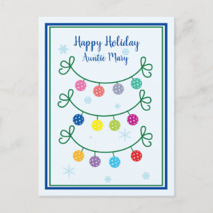 Carte Postale Texte personnalisé de Noël simple
