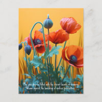 Texte personnalisé Enchanter des pavots rouges