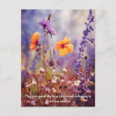 Carte Postale Texte personnalisé Enchanter une prairie en automn (Devant)