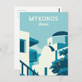 Carte Postale Texte personnalisé Grèce (Devant / Derrière)