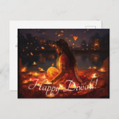 Carte Postale Texte personnalisé 🤩 Happy Diwali (Devant / Derrière)