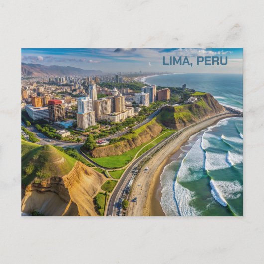 Carte Postale Texte personnalisé Lima, Pérou (Devant)