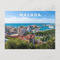 Texte Personnalisé Malaga Espagne Areal Photo