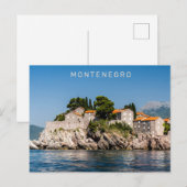 Carte Postale Texte personnalisé Monténégro (Devant / Derrière)