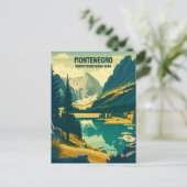 Carte Postale Texte personnalisé Monténégro (Debout devant)
