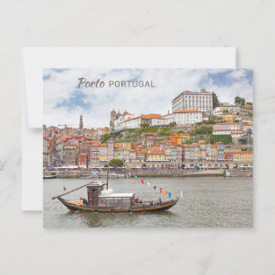 Carte Postale Texte personnalisé Porto Portugal