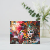 Carte Postale Texte Personnalisé Royal Regalia : Mardi Gras Extr (Debout devant)