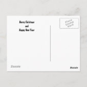 Carte Postale Texte personnalisé SnowGlobe illustré (Dos)