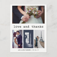 Texte simple de machine à écrire Mariage Merci | 4