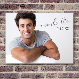 Carte Postale Texte simple foncé Enregistrer la graduation de la