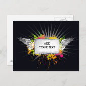 Carte Postale Texte volant (Devant / Derrière)