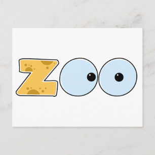 Carte Postale Texte ZOO du dessin