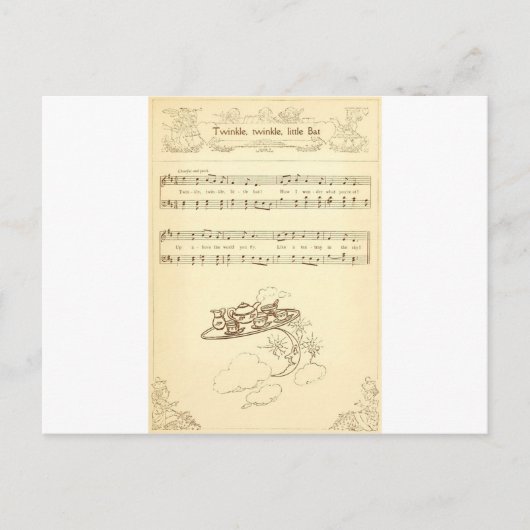 Carte Postale Textes de batte de scintillement de Twink petits (Devant)