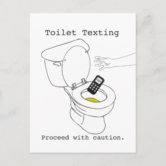 Carte Postale Textes des toilettes (Devant)