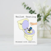 Carte Postale Textes des toilettes (Debout devant)