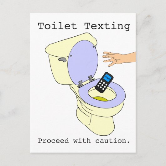 Carte Postale Textes des toilettes (Devant)