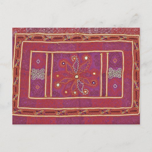 Carte Postale Textile Mariage afghan (Devant)