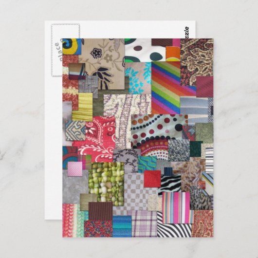 Carte Postale Textiles (Devant / Derrière)