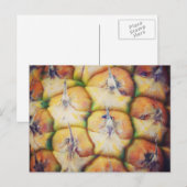 Carte postale Texture ananas (Devant / Derrière)