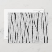 Carte Postale texture blanche du tigre (Devant / Derrière)