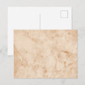 Carte Postale Texture crémeuse en marbre (Devant / Derrière)