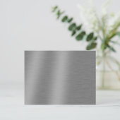 Carte Postale Texture d'aluminium brossé (Debout devant)