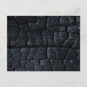 Carte Postale Texture de bois brûlé