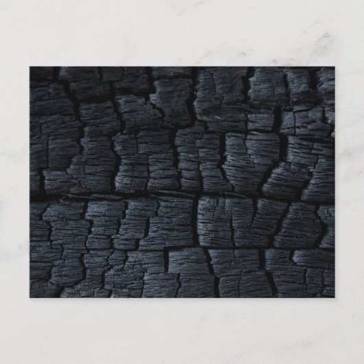 Carte Postale Texture de bois brûlé (Devant)