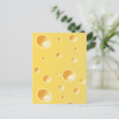 Carte Postale Texture de fromage suisse jaune (Debout devant)