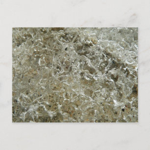 Carte Postale Texture de glace glaciaire abstraite de la nature