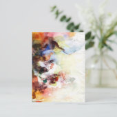 Carte Postale Texture de grunge à l'aquarelle abstraite avec de  (Debout devant)