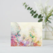 Carte Postale texture de grunge Abstraite avec peinture d'aquare (Debout devant)